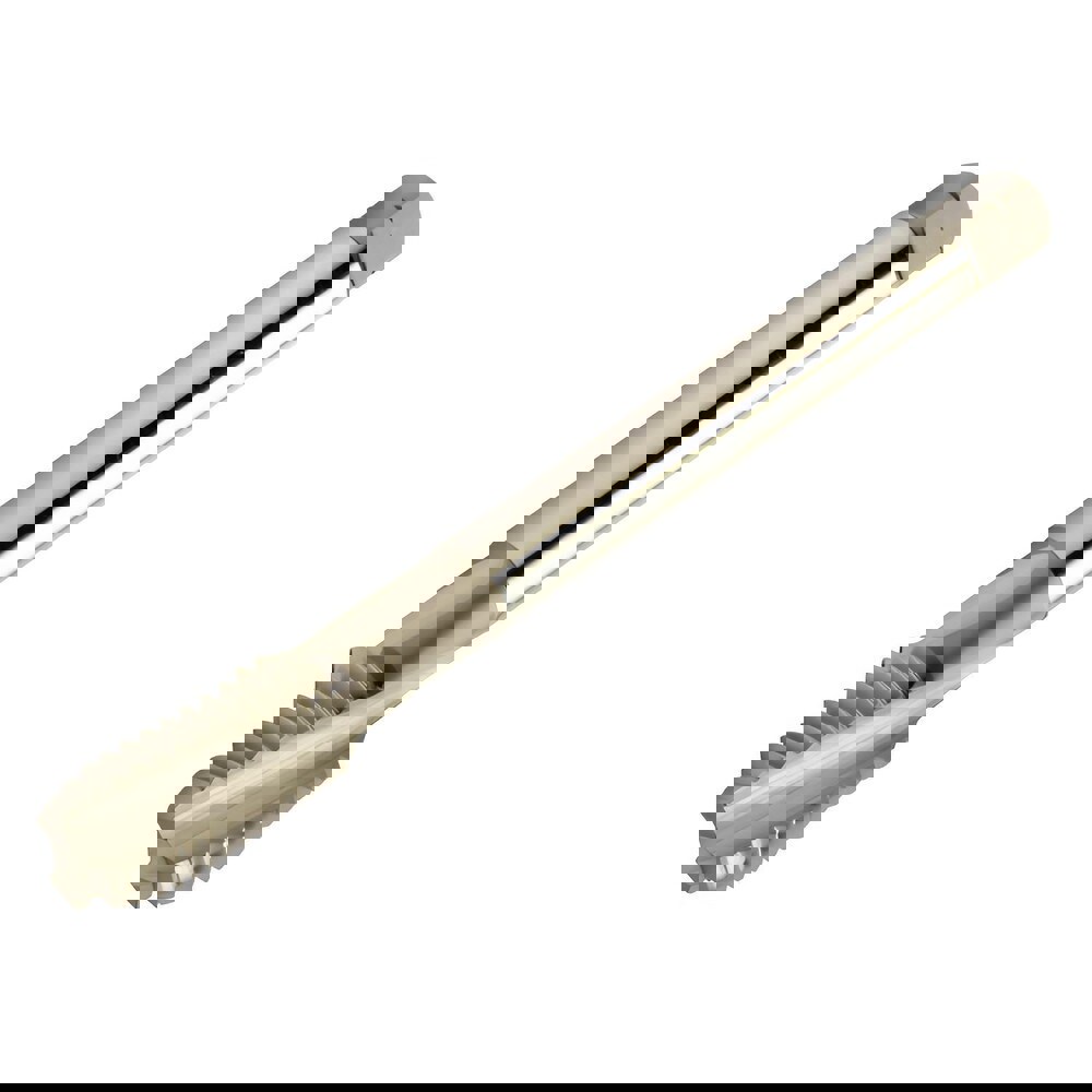 Spiral Flute Tap: M16x2.00 Metric, 3 Flutes, Semi-Bottoming, 6H Class of Fit, Powdered Metal & High Speed Steel, Bright/Uncoated